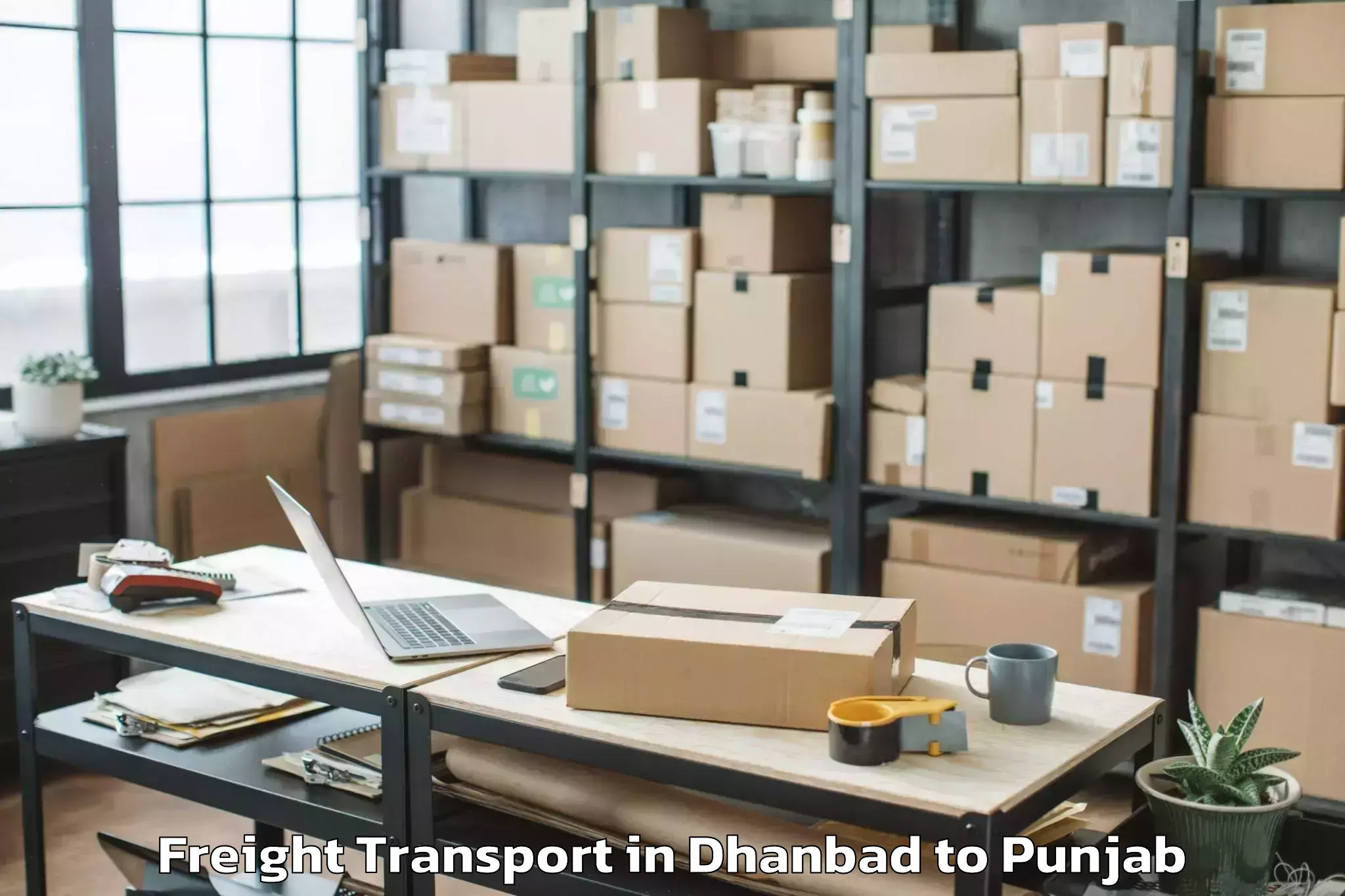 Professional Dhanbad to Begowal Freight Transport